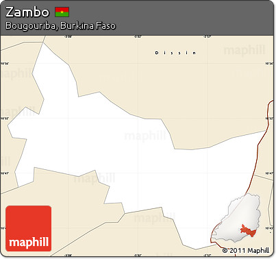 Classic Style Simple Map of Zambo