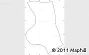 Blank Simple Map of Ouargaye, cropped outside, no labels