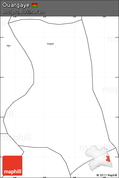 Blank Simple Map of Ouargaye