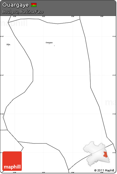 Blank Simple Map of Ouargaye