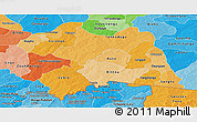 Political Shades Panoramic Map of Boulgou