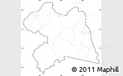 Blank Simple Map of Boulgou, cropped outside, no labels