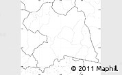 Blank Simple Map of Boulgou, no labels