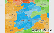 Political Shades 3D Map of Boulkiemde