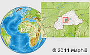 Physical Location Map of Imasgho, highlighted country, highlighted parent region