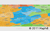 Political Shades Panoramic Map of Boulkiemde