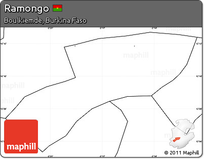 Blank Simple Map of Ramongo, no labels