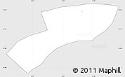 Silver Style Simple Map of Ramongo, single color outside