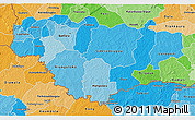 Political Shades 3D Map of Comoe