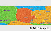 Political Panoramic Map of Mangodara