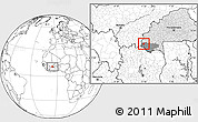 Blank Location Map of Sindou, highlighted country, highlighted parent region