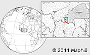 Blank Location Map of Sindou, highlighted country