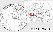 Blank Location Map of Sindou, highlighted parent region, within the entire country