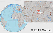 Gray Location Map of Sindou, highlighted parent region