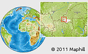 Physical Location Map of Sindou, highlighted parent region