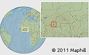 Savanna Style Location Map of Sindou, within the entire country, hill shading