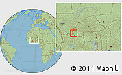 Savanna Style Location Map of Sindou, within the entire country