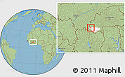 Savanna Style Location Map of Sindou, highlighted parent region