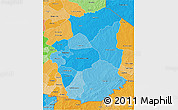 Political Shades 3D Map of Gourma