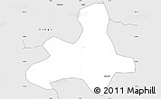 Silver Style Simple Map of Diapangou