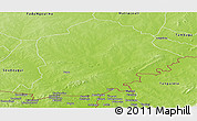 Physical Panoramic Map of Pama