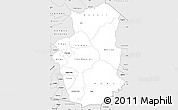 Silver Style Simple Map of Gourma