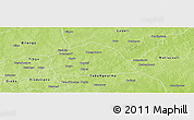 Physical Panoramic Map of Yamba