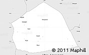 Silver Style Simple Map of Yamba