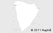 Silver Style Simple Map of Yonde