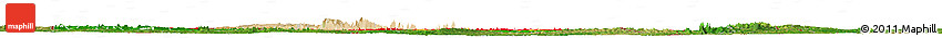 Flag Horizon Map of Burkina Faso, satellite outside, bathymetry sea, flag centered