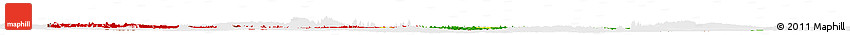 Flag Horizon Map of Burkina Faso, single color outside, bathymetry sea, flag rotated