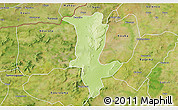 Physical 3D Map of Fo, satellite outside