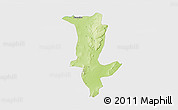 Physical 3D Map of Fo, single color outside