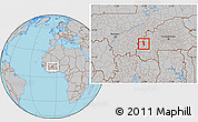 Gray Location Map of Fo