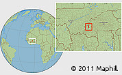 Savanna Style Location Map of Fo