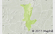 Physical Map of Fo, lighten, semi-desaturated