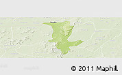 Physical Panoramic Map of Fo, lighten