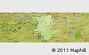 Physical Panoramic Map of Fo, satellite outside