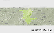 Physical Panoramic Map of Fo, semi-desaturated