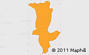 Political Simple Map of Fo, cropped outside