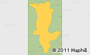 Savanna Style Simple Map of Fo