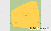Savanna Style Simple Map of Kadiogo, single color outside