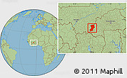 Savanna Style Location Map of Kenedougou