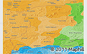 Political Shades Panoramic Map of Kenedougou