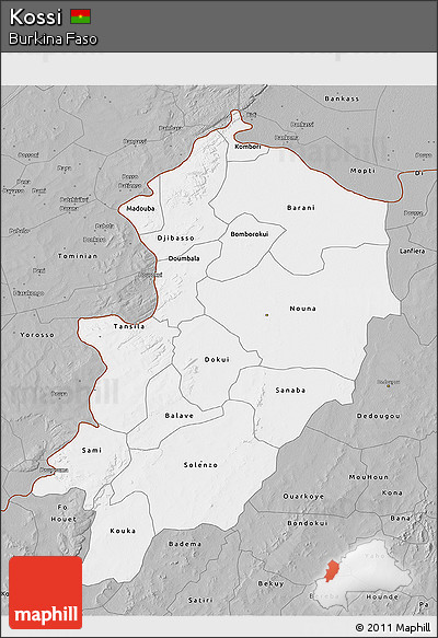 Gray 3D Map of Kossi