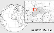 Blank Location Map of Kombori, highlighted country, within the entire country