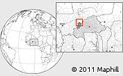 Blank Location Map of Kombori, highlighted country, highlighted parent region, within the entire country