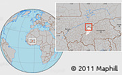 Gray Location Map of Kombori, highlighted parent region