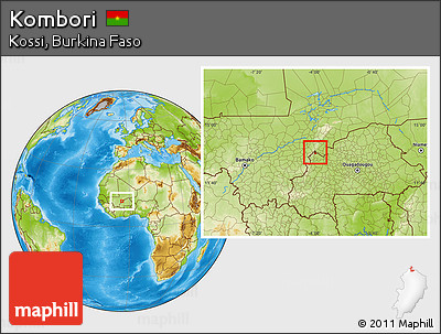 Physical Location Map of Kombori