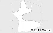 Silver Style Simple Map of Kombori